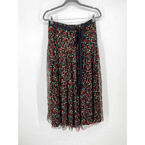 The Kooples rosa pleated wrap midi skirt 2 - Picture 1 of 7